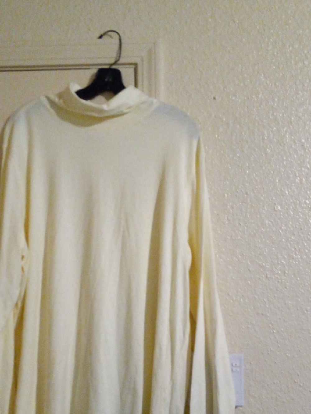 Womens           Cream Turtleneck        - size 2X